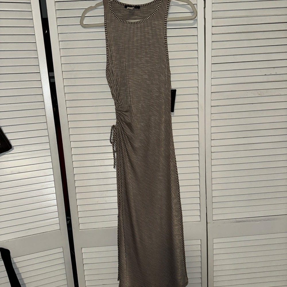 Striped Midi Dress NWT